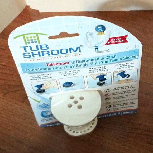 TubShroom Tub Drain Protector Hair Catcher/Strainer/Snare (2.25 x 2.25 Inch) - Picture 4 of 8